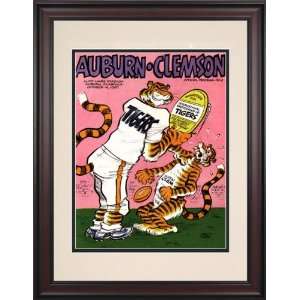  1967 Auburn Tigers vs. Clemson Tigers 10.5x14 Framed 