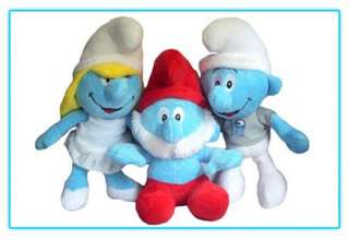 THE SMURFS (2011) Movie Clumsy Smurf Stuffed Plush Doll Toy 13 inch 