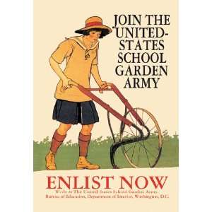  Join the United States School Garden Army 24X36 Giclee 