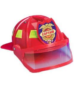    Deluxe Child Firefighter Hard Hat Toy Helmet & Visor Clothing