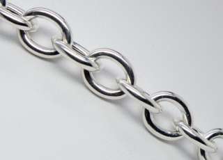 Judith Ripka Sterling Silver Toggle Oval Chain Link Necklace 18 
