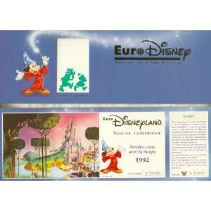  Euro Disney Disneyland Paris Opening Day Passeport Park 