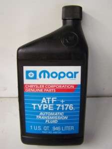 NOS MOPAR DIRECT CONNECTION QUART ATF OIL TYPE 7176  