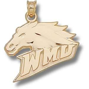  Western Michigan University WMU Bronco Head 5/8 Pendant 