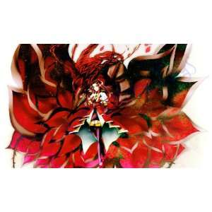  Yugioh Akiza Izinski and Black Rose Dragon Custom Playmat 