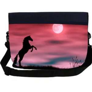  Horse Silhouette on Red Sunset NEOPRENE Laptop Sleeve Bag 