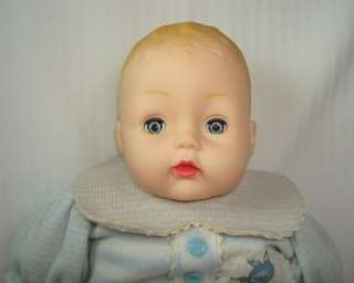   Blue Stripe Huggums Baby Doll 75th Anniversary Tags Box 29360  