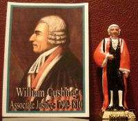SUPREME COURT JUSTICE WILLIAM CUSHING FIGURINE + CARD  