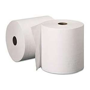  Nonperforated Paper Towel Rolls, 8 X 600, White, 6/Case 