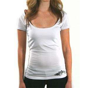  SRH Womens Criss Cross T Shirt   X Large/White 