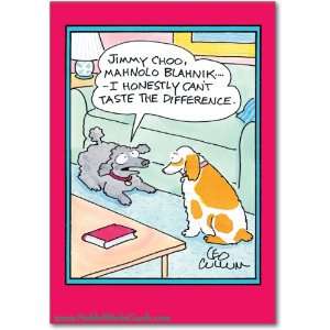   Card Jimmy Choo Humor Greeting Leo Cullum