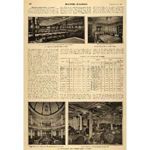  1907 Article Turbine Liner Lusitania Cunard Cruise Ship 