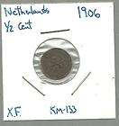 Netherlands   1/2 Cent   1906   Extra Fine   KM 133