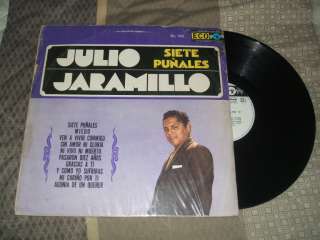 JULIO JARAMILLO SIETE PUÑALES MEXICAN ED LP PROMOTIONAL ECO 1971 