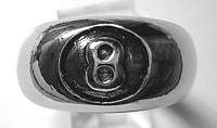 1395 Sterling Silver magic lucky eight 8 ball ring pool  