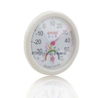 White Indoor Wall Pedestal Thermometer and Hygrometer HM079 H 　