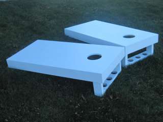 Pine boards painted white with cup holders  Top picture Check out 