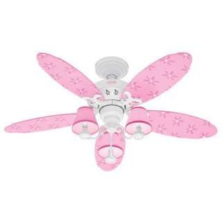 Hunter Dreamland 44 Childrens White Ceiling Fan with Light