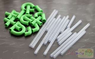 DIY Crazy Straw Set Construct Imagine 15 Pack 30 Parts MT018  