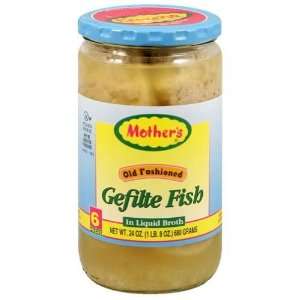  Mothers, Fish Gefilte Of Liq, 24 OZ (Pack of 12) Health 