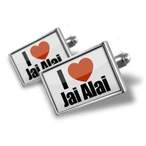  Cufflinks I Love Jai Alai   Hand Made Cuff Links A MAN 