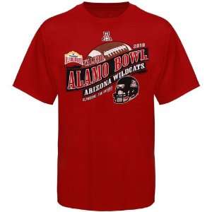   Arizona Wildcats Cardinal 2010 Alamo Bowl T shirt