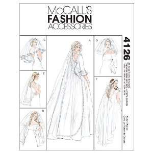  McCalls Patterns M4126 Bridal Veils, One Size Only Arts 