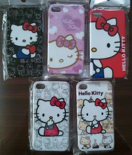 Hello Kitty Pink Red Black White Hard Plastic Case Back Cover for 