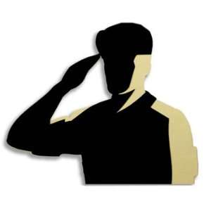   Army Laser Cut Insignia Silhouette, Male Hero/Camo Arts, Crafts