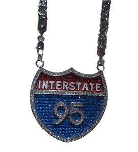 Interstate I95 Fat Joe Rick Ross Chain Necklace Pendant  