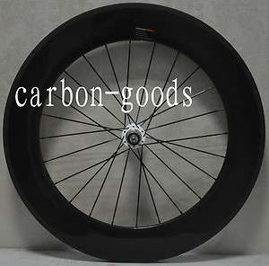 3k Carbon Fiber Road Bike 700C 88mm Tubular Wheelset Rear Wheel Only 