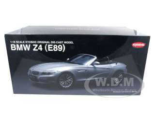   car model of BMW Z4 E89 Convertible Silver die cast car by Kyosho