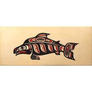 Smoked Salmon Two Color Fish Design Natural Style, 16 oz  