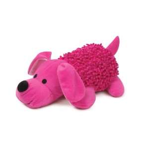  Zanies Plush Shaggy Pups Dog Toy, Large, Raspberry Pet 