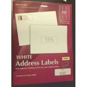  Lables 1x2 5/8 , Self Adhesive Mailing Lables for Your Printer 