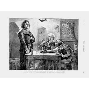 1874 Scene Danton Robespierre Marat Wine Shop Men