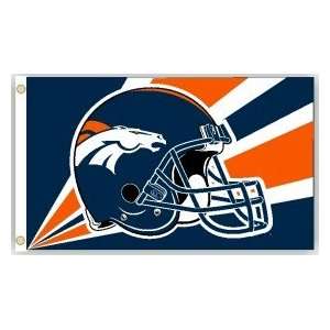  Denver Broncos 3x5 Helmet Design Flag