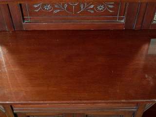 Antique Solid Walnut Dresser Chiffonier Etagere Whatnot  