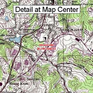 USGS Topographic Quadrangle Map   Weaverville, North Carolina (Folded 