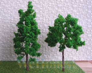 60 x HO OO scale assorted Green Model Trees #11040 9048  
