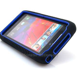 Protect your Motorola Droid RAZR with Black Blue Duo Shield Gel Cover 