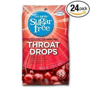 GoLightly Sugar Free Cough Suppressant, Wild Cherry, 30 Count (Pack of 