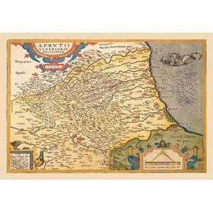   printed on 12 x 18 stock. Map of Northeastern Italy