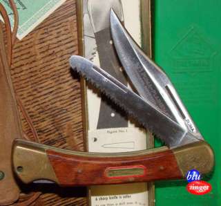 PUMA KNIVES Germany 971 PLAINSMAN Lockback Folding Knife w/ Saw Blade 