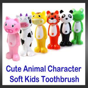 New Cute Animal Character Soft Kids Toothbrush Travel  
