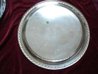 ROGERS & BRO SILVERPLATE 15 ROUND TRAY EXQUISITE 4672  