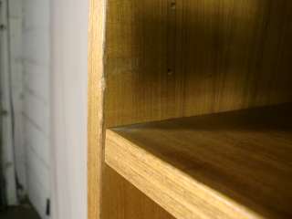 Narrow Teak Bookcase w/Adjustable Shelves (9877)r  