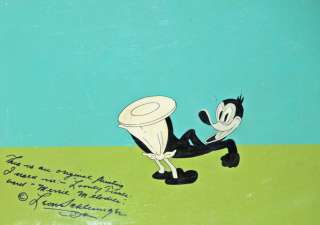   Production Cel, Porkys Last Stand, Daffy Duck, 1940, Rare, Frame