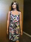 New Ali Ro Silk Abstract Sleeveless Dress 2 Made in U.S.A. $298
