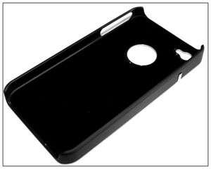 Deluxe Black Hard Case Cover W/Chrome F iPhone 4 4S front&back Screen 
